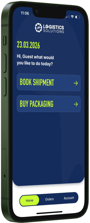 Logistics solutions app — mobile mockups — second screen