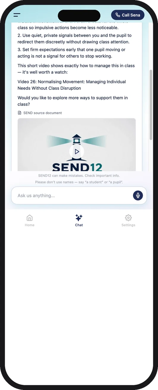 send12 — AI support for teachers of children with SEND